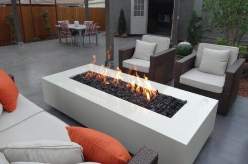 Modern Fire Pit - Rectangular CL Steel