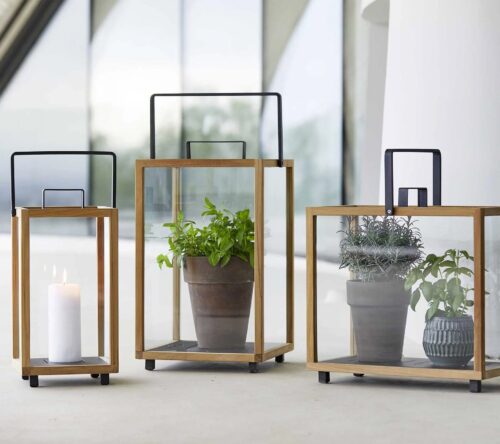 Modern Patio Furniture - Lighthouse Teak Lantern