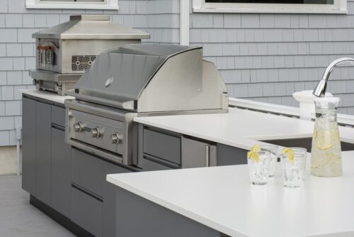 elegant outdoor kitchen