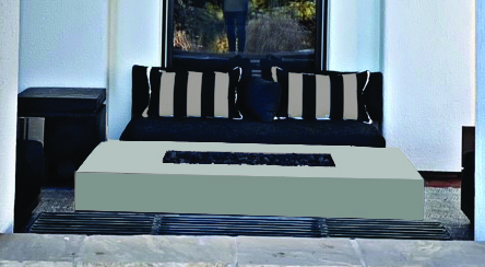 Modern Fire Pit - Linear CL Steel - Image 5