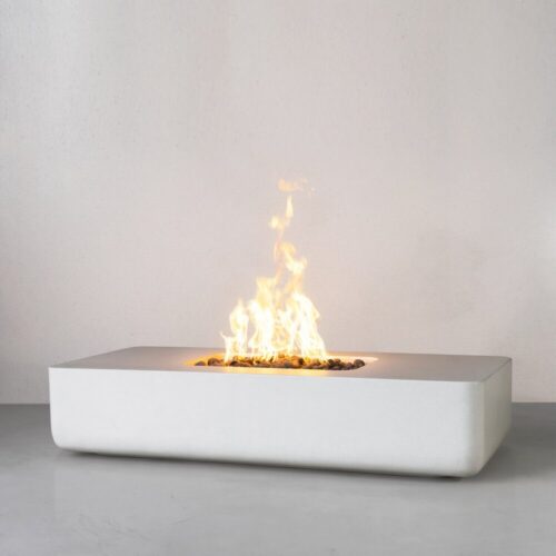 outdoor fire pit and table