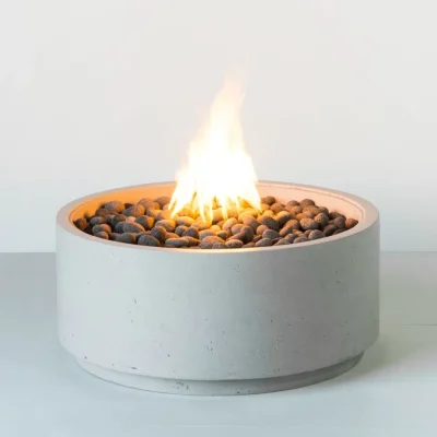modern fire pit – votive concrete fire pit