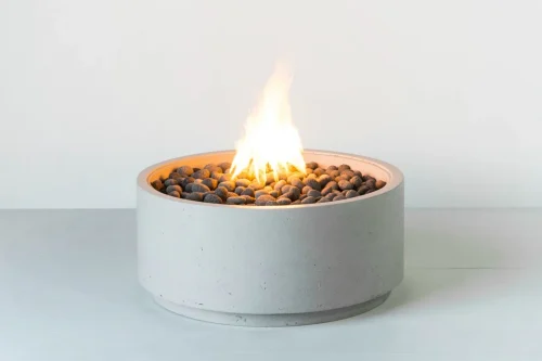 modern fire pit – votive concrete fire pit