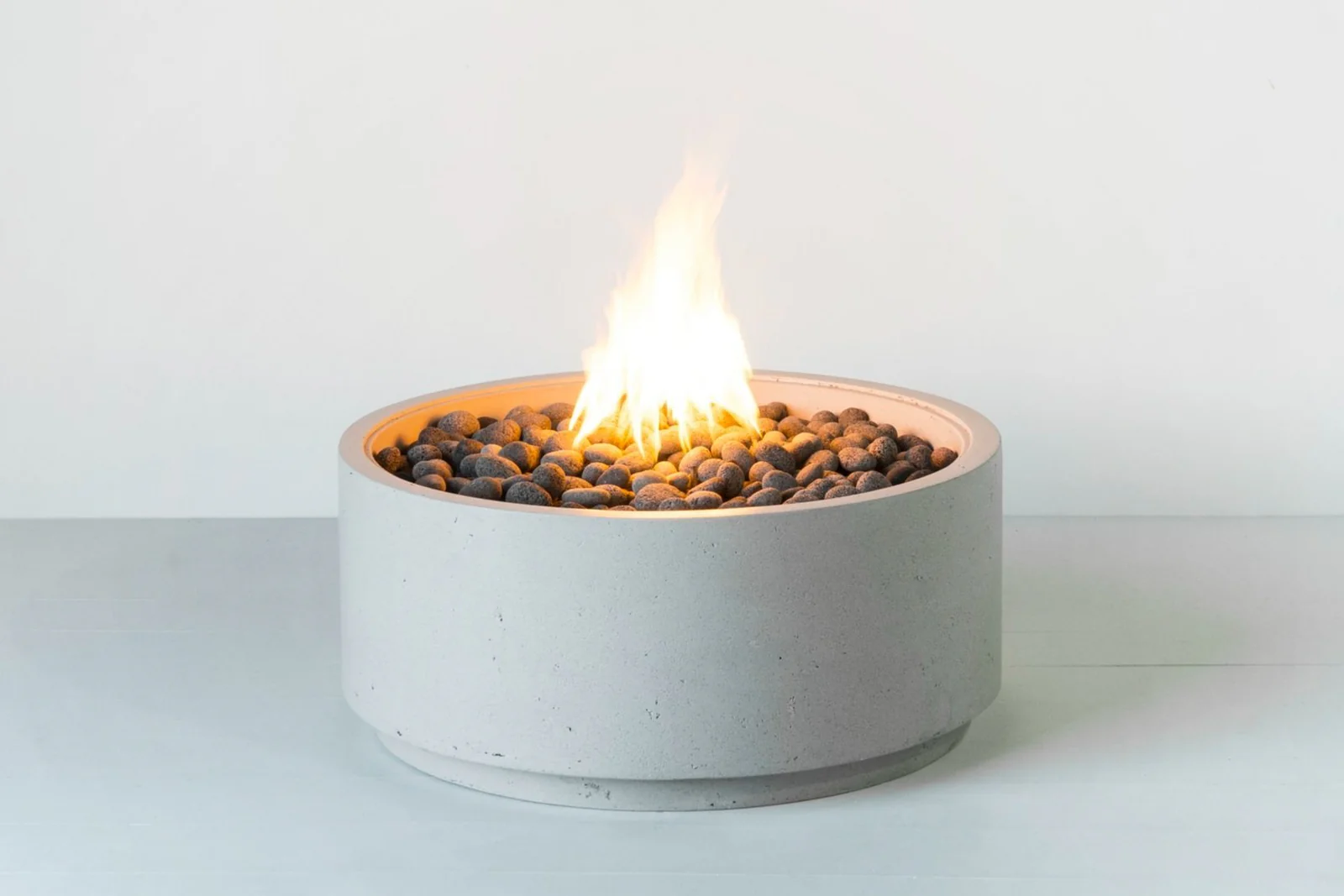 modern fire pit – votive concrete fire pit