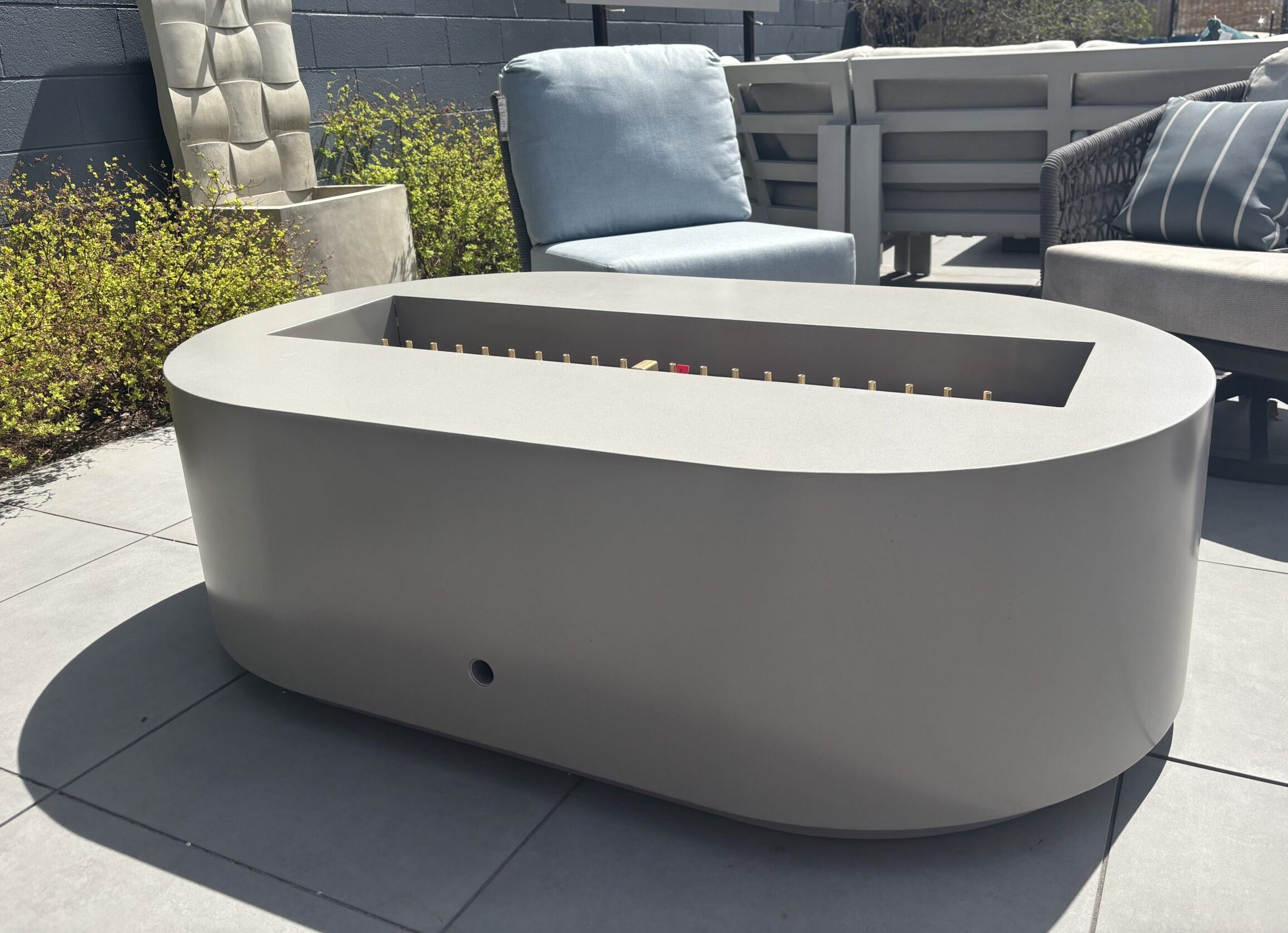 modern fire pit – non-ellipse cl steel