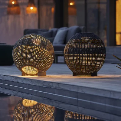 illusion lamp round