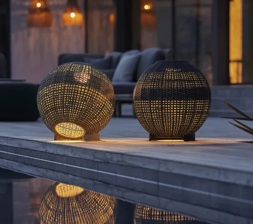 illusion lamp round