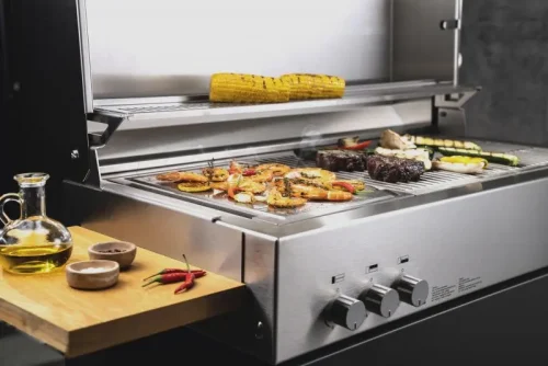 flammkraft model d built-in gas grill